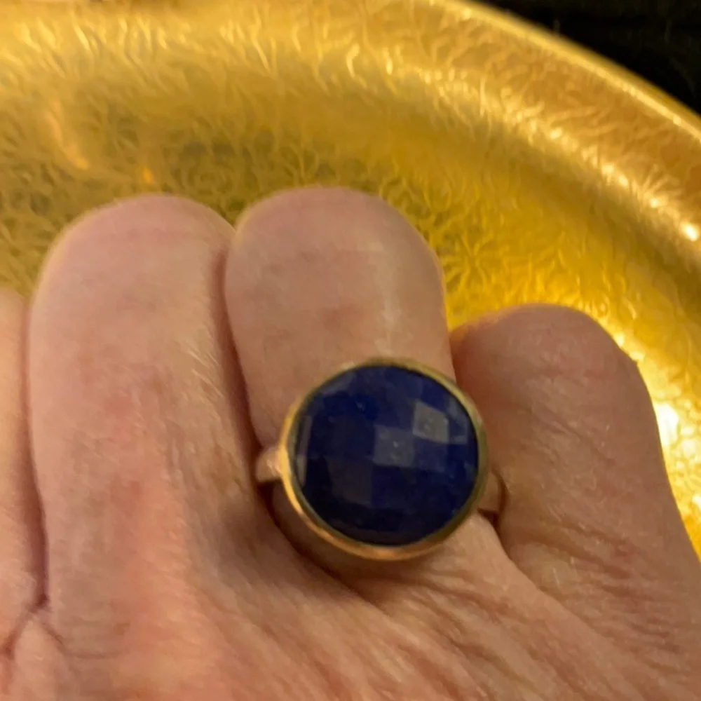 COPY - Gurhan lapis cocktail ring - Picture 3 of 9